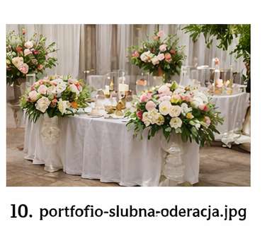 Ślubna dekoracja